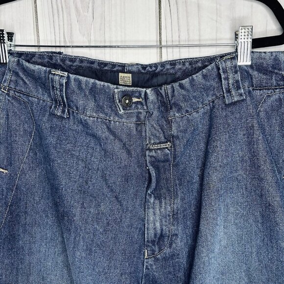 Vtg Marithe Francois Girbaud Denim Jeans Sz 42x35 Y2K Baggy Blue Shuttle Tape - Picture 5 of 16